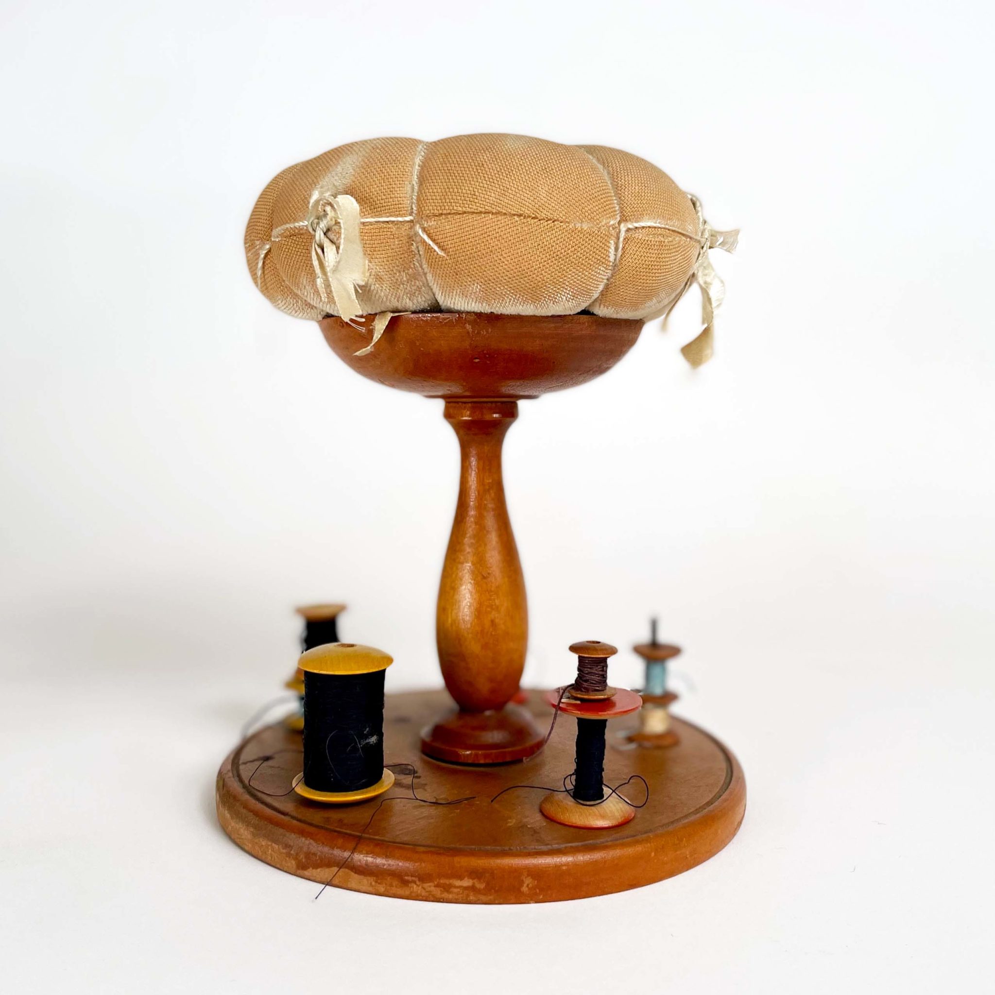 JKR Shaker Spool Rack And Pincushion Ivory John Keith Russell