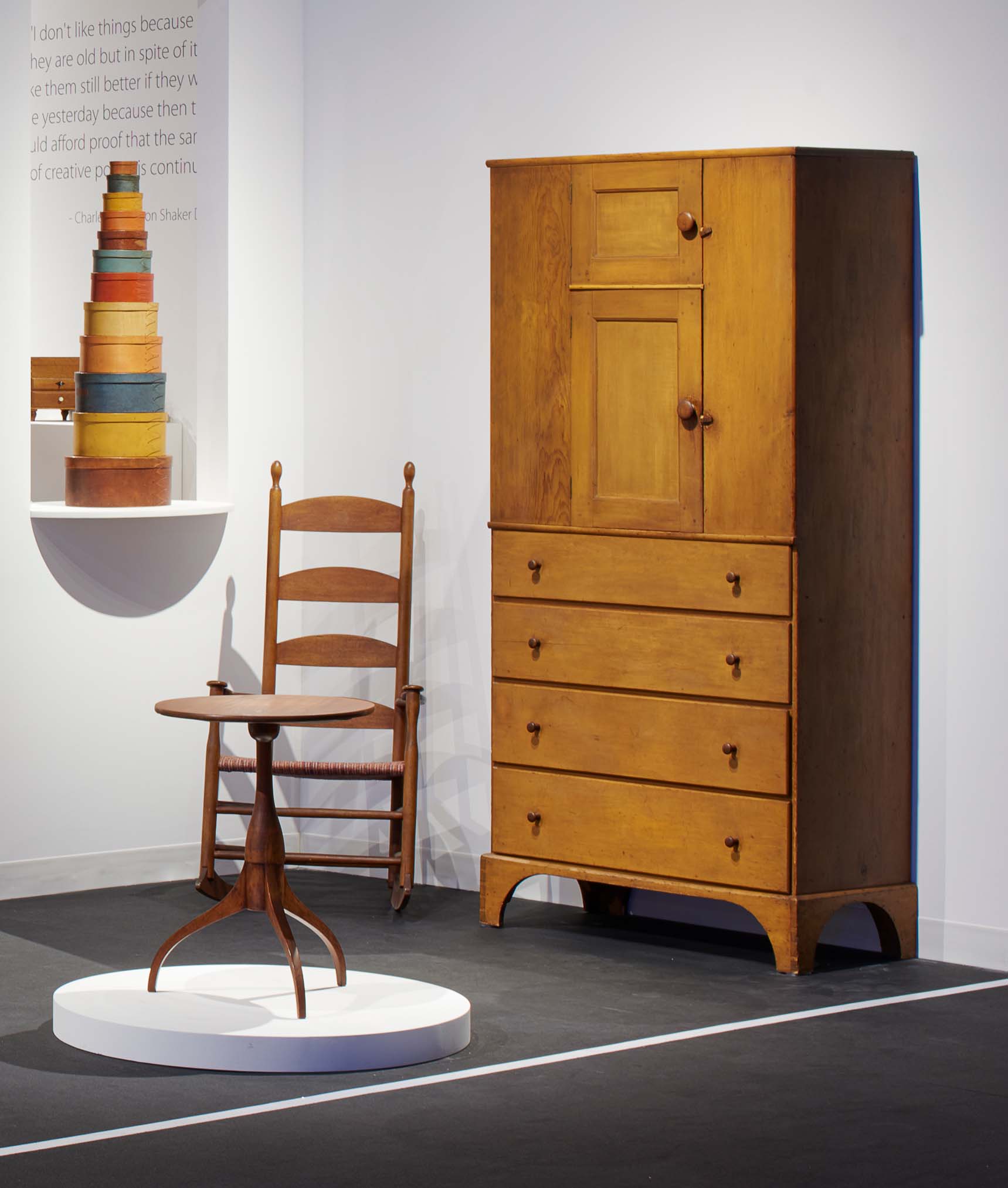 JKR Shaker Double Cupboard Over Drawers John Keith Russell