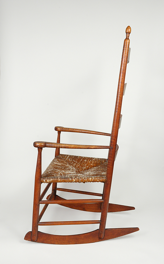 SOLD JKR Shaker | Tiger Maple Rocking Chair | John Keith Russell